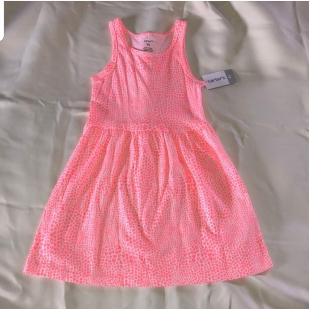 4T Carter’s Orange Heart Sundress